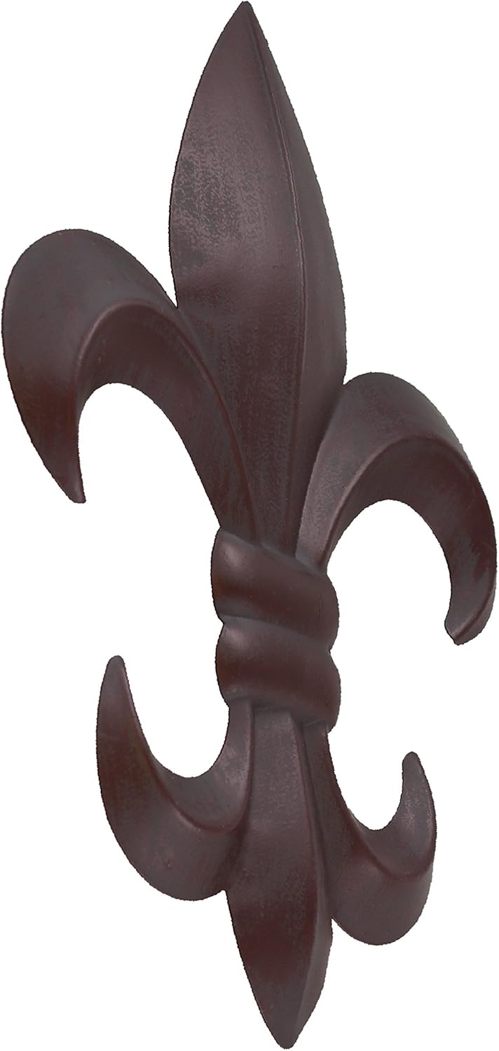 Metal Fleur De Lis Wall Plaque with Hanger F81280