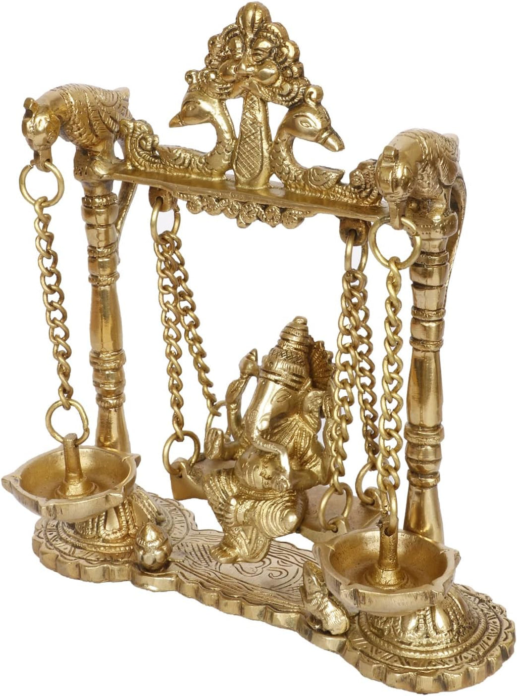 Ganesh Jhula Hanging Swing Statue for Home Décor Mandir Gift 9 Inch E83217