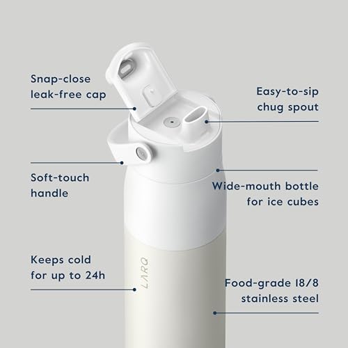 Insulated Stainless Steel Water Bottle with Silicone Handle, 34oz Z278258