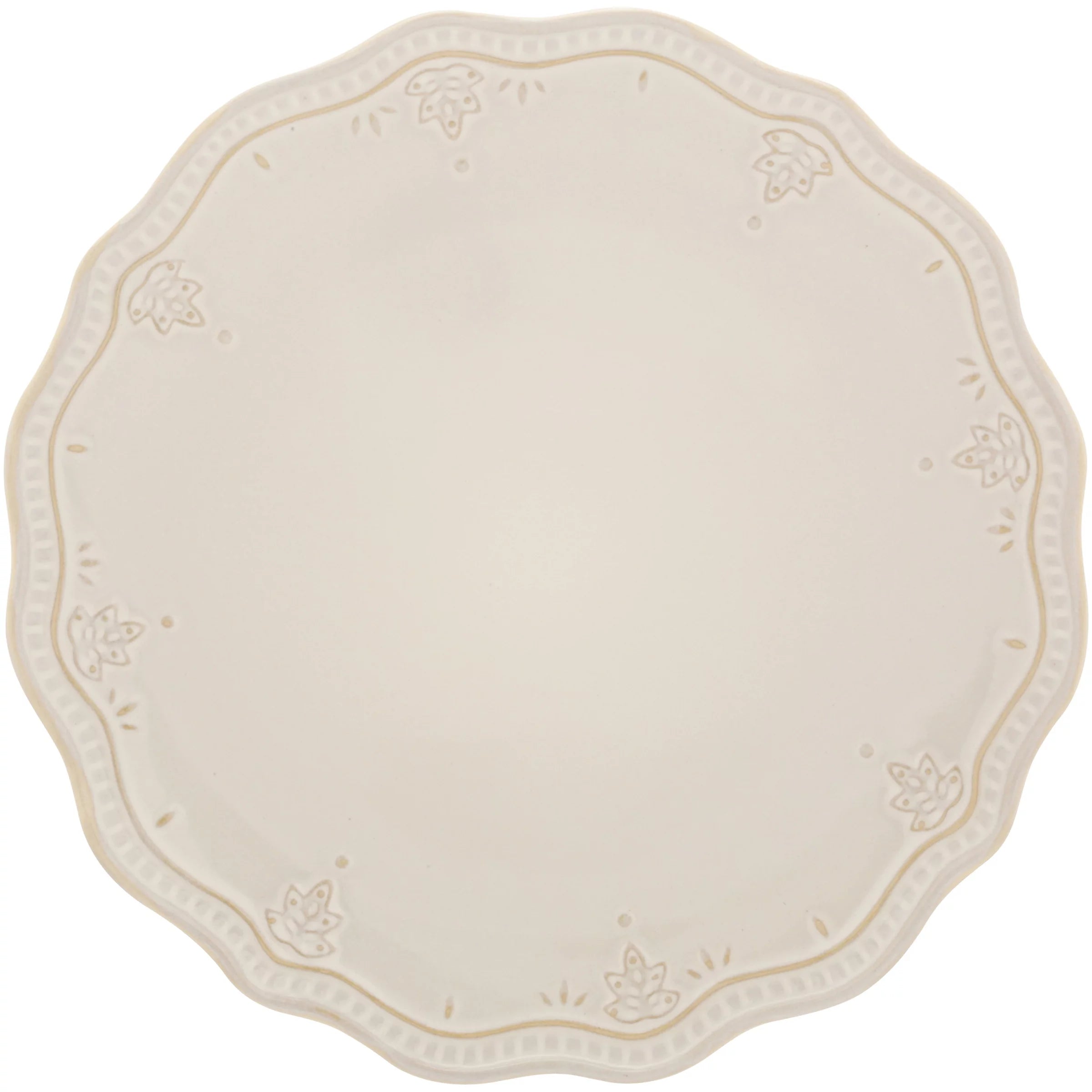 Farmhouse Lace 12-Piece Dinnerware Set, Linen B909