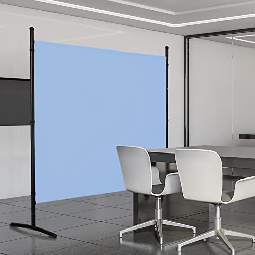 4 Panel Folding Room Divider Privacy Screen with Steel Frame F2996