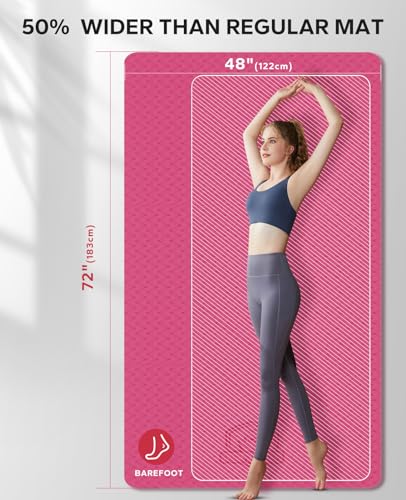 Extra Large Yoga Mat Non-Slip for Home Workouts B4152