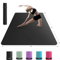 HAPBEAR Extra Large Yoga Mat - 72"x48"/78"x54", 1/4" & 1/3" Thick, Non-Slip, Durable, Eco-Friendly, Wide Exercise Mat for Home Workouts, Yoga, Pilates, Stretching, Meditation (Barefoot Exercise)