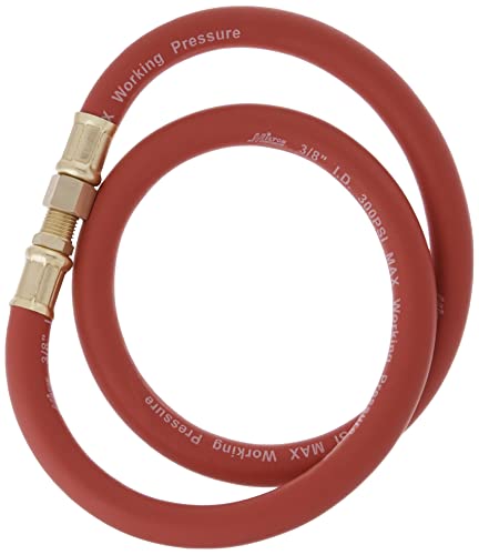 Steel Dual Arm Air Hose Reel 1/2" x 50 ft. with Leader Hose 1/2" x 6 ft. Q3988