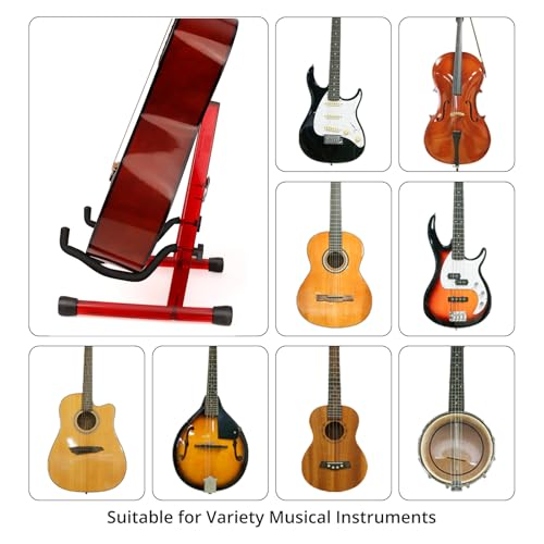 Wood Guitar Stand Foldable for Acoustic Electric Bass V5101