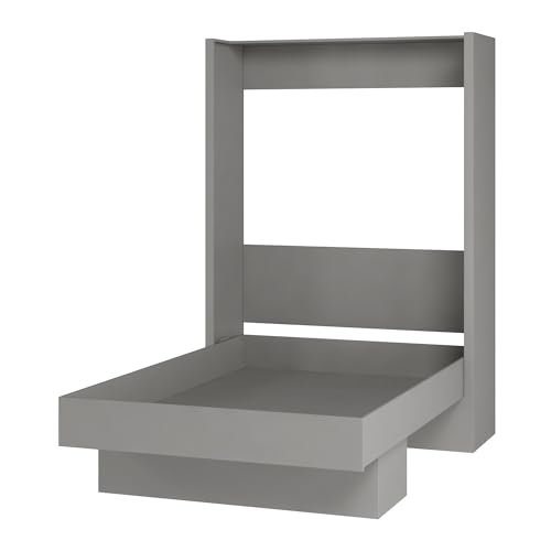Full Murphy Wall Bed in White with Shelf Q5664
