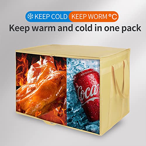 Insulated Food Delivery Bag Hot Cold Meal Carrier F1699