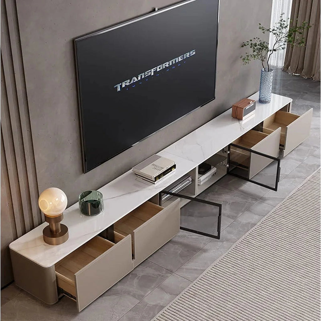 Mid Century TV Stand with Storage Drawers for Living Room J6786