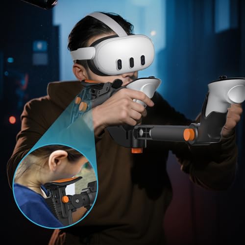 VR Gunstock for Quest 2 3 3S Pro – Adjustable FPS Controller Accessories with Magnetic Attachment N174248
