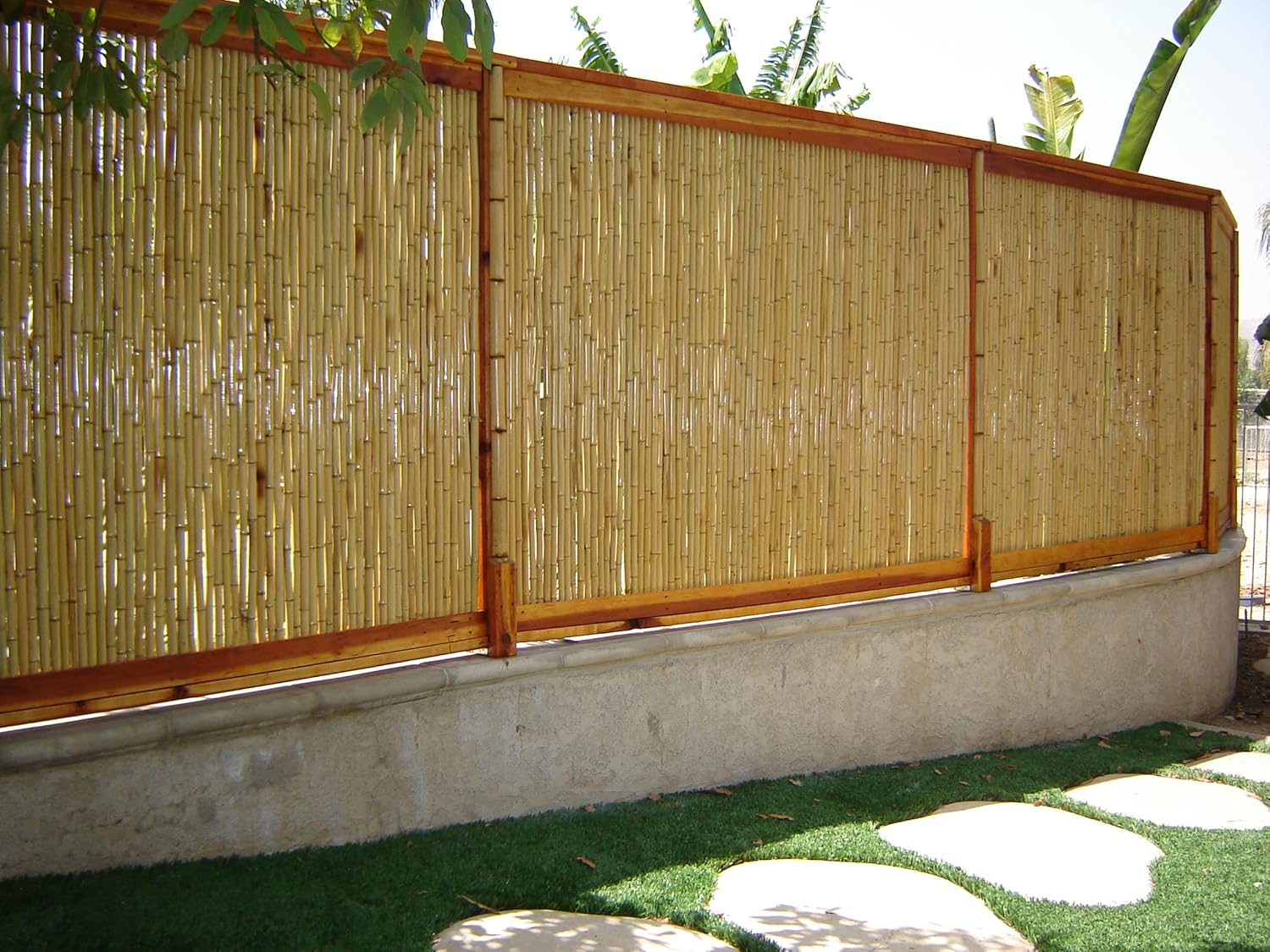 Natural Bamboo Fencing Decorative Rolled Fence Panel F419785