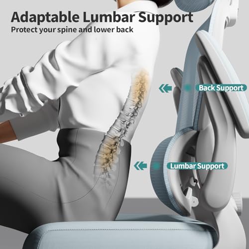 Ergonomic Mesh Office Chair with Wheels, High Back, 330 LBS Capacity A84765