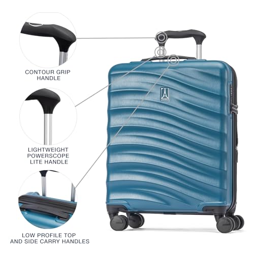 Hardside Expandable Carry-On Luggage with 8 Spinner Wheels and TSA Lock Q7052