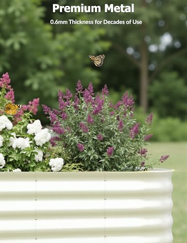 Galvanized Raised Garden Bed for Vegetables, Fruits and Flowers V33720