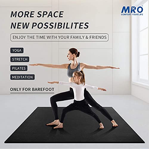 Extra Large Yoga Mat 12x6 ft, Non-Slip, Thick for Home Workout C117068