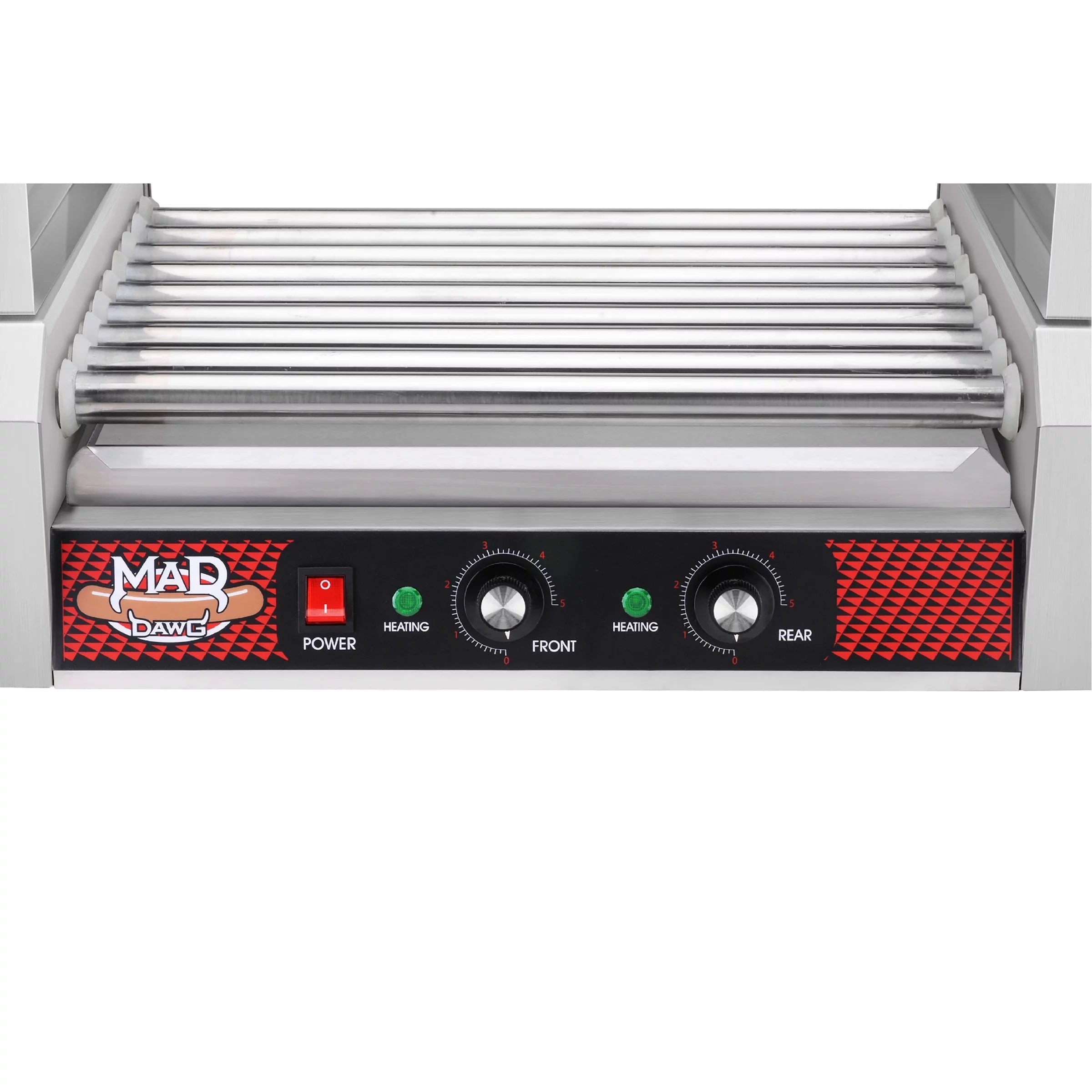 Commercial 24 Hot Dog 9 Roller Grilling Machine - 1800W Stainless Steel M954