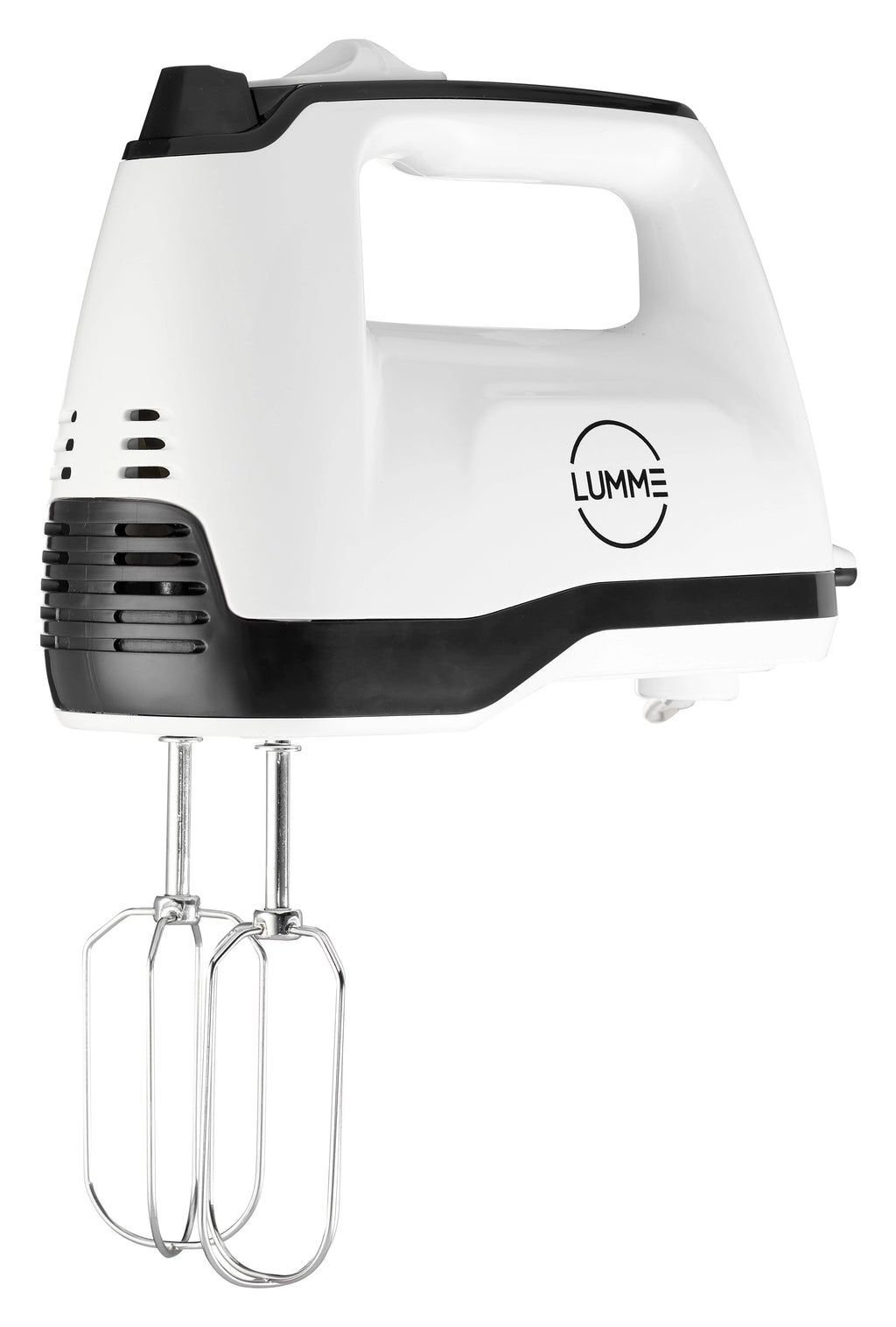 Hand Mixer 250W with 5 Speeds and Eject Button, 2 Beaters, 2 Dough Hooks, Storage Case L763206