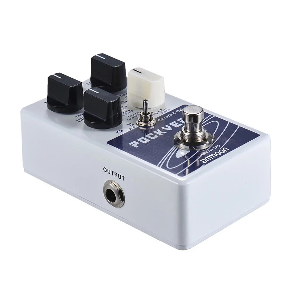 Reverb & Delay Guitar Effect Pedal with Tap Tempo N6452