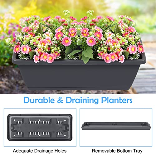Raised Garden Bed 4 Tier Vertical Planter with Legs H80745