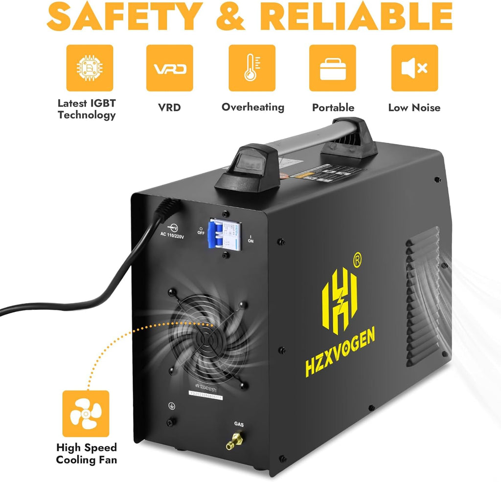 200Amp AC/DC TIG Welder with Pulse, 4 in 1 Multiprocess, Dual Voltage 110V/220V V834156