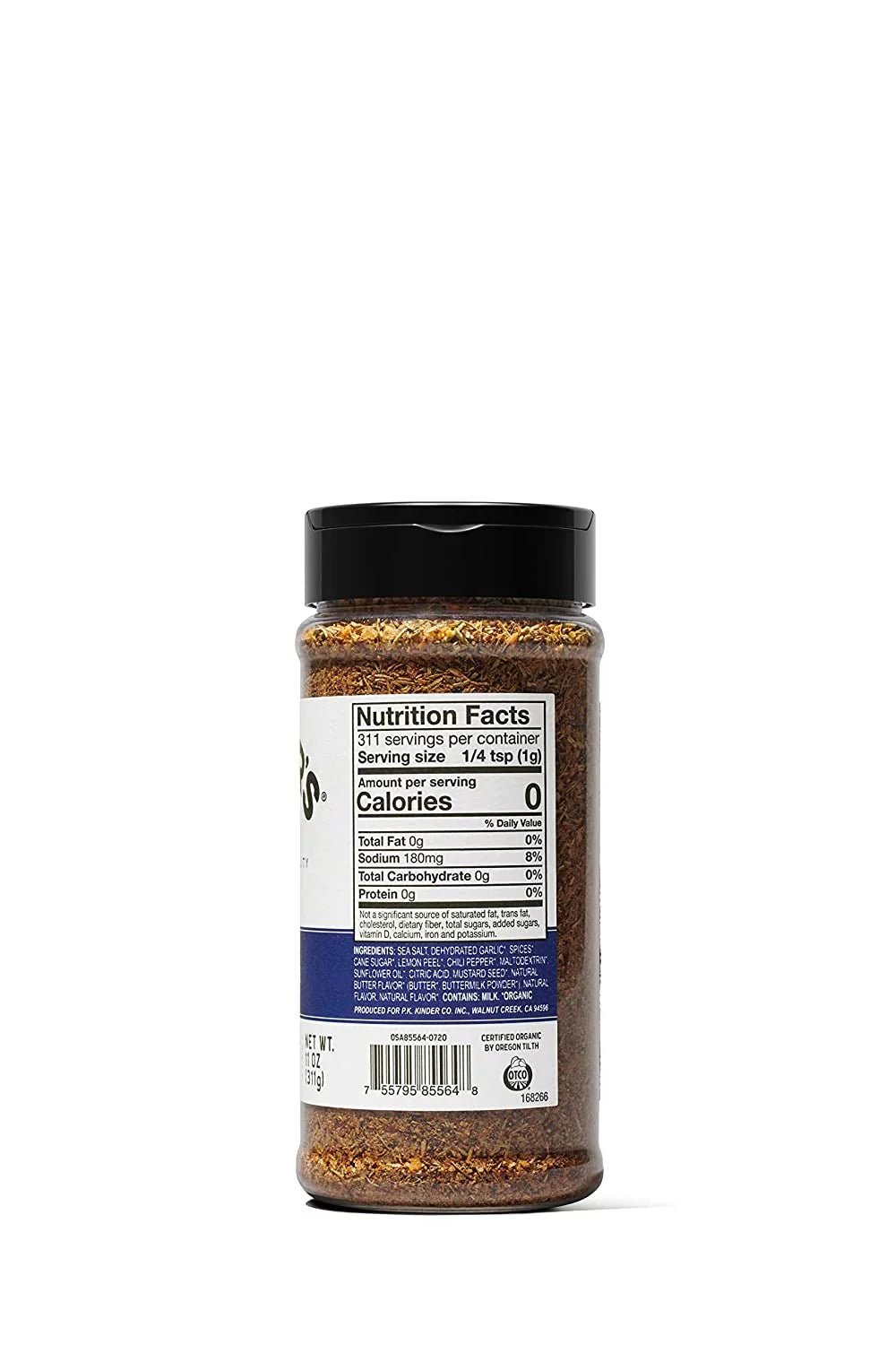 Organic Prime Rib Rub, MSG Free, 11 oz. E556