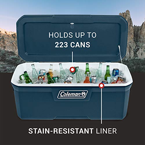 Insulated Portable Hard Cooler, Leak-Resistant, Keeps Ice up to 5 Days N135