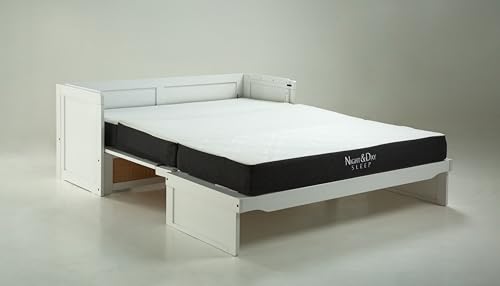 Murphy Cube Cabinet Bed (White, Queen) N4098