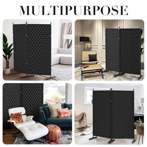 2 Panel Room Divider - Folding Privacy Screen for Indoor Separation V2920