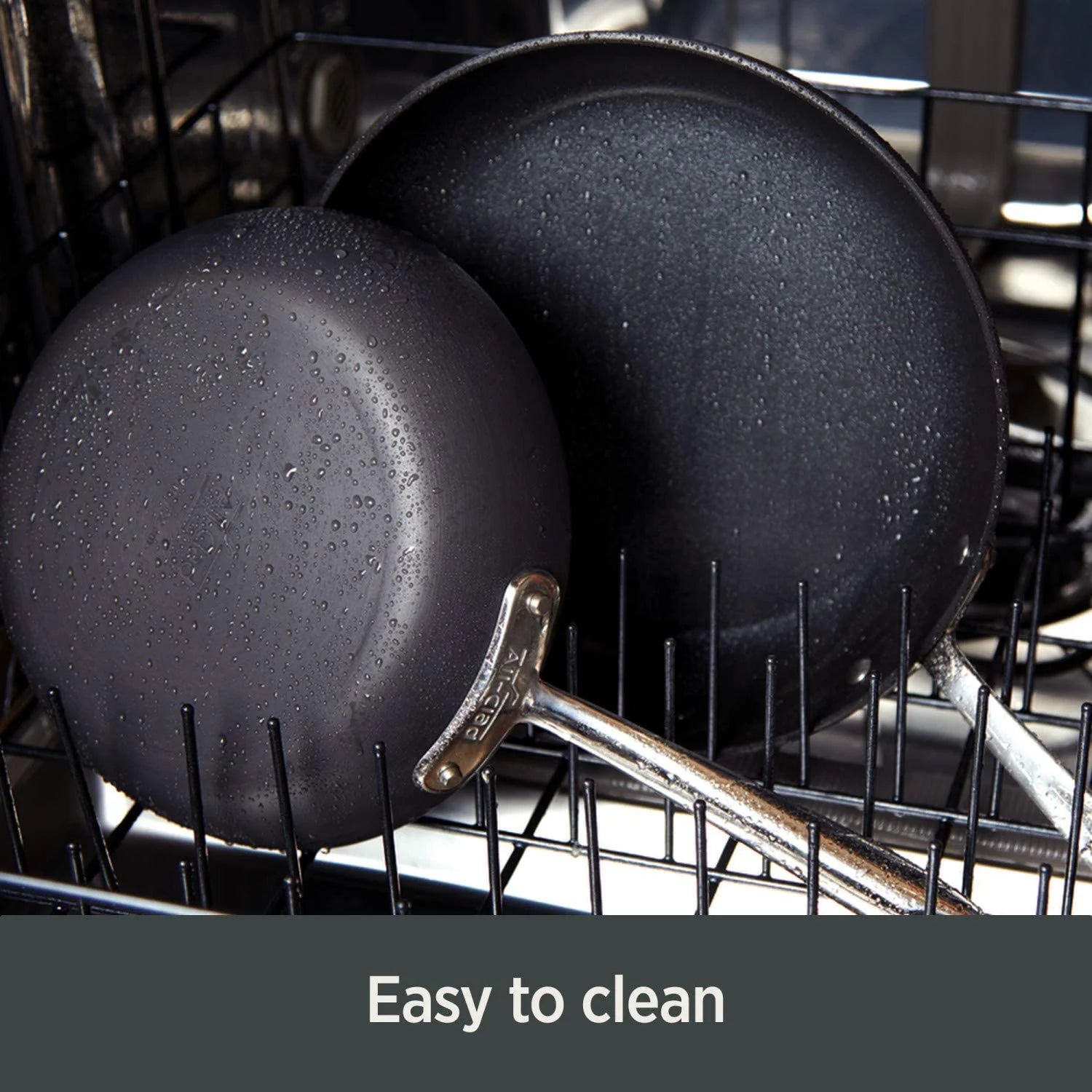 Hard Anodized Nonstick Fry Pan Set, 8.5 & 10.5 Inch I717