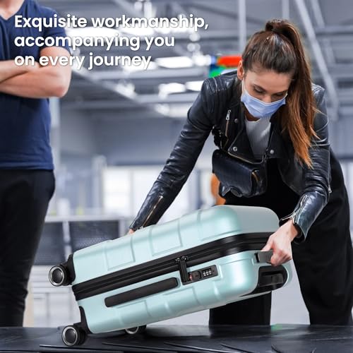 Hardside Carry-On Luggage 22x14x9 with Spinner Wheels G556