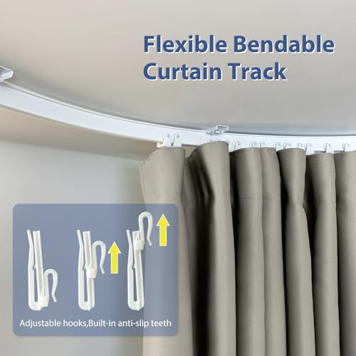 Room Divider Curtain Track Set, Blackout Panel, 8.3ft Wide A844312