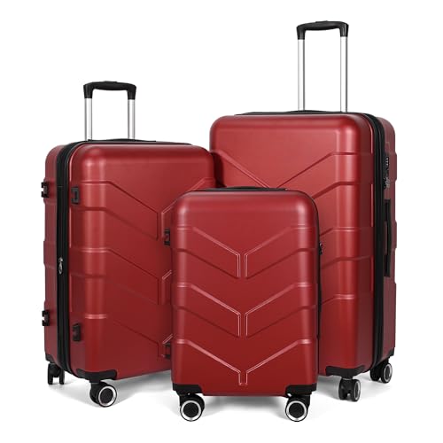 Hardside Carry-On Luggage 22x14x9 with Spinner Wheels G556