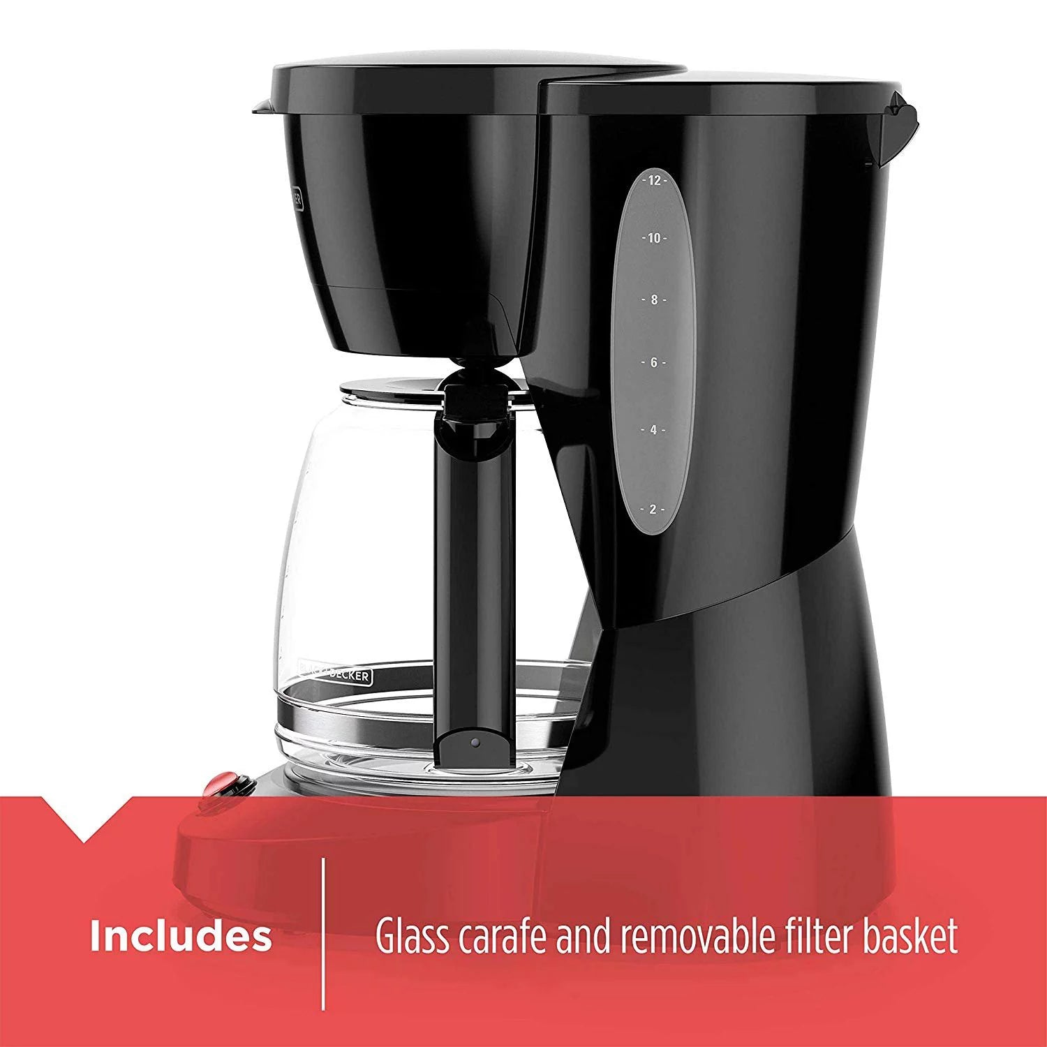 12-Cup Switch Coffee Maker with Glass Carafe L536355