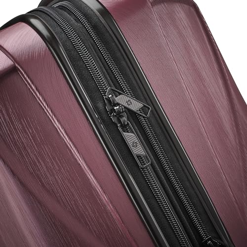 Hardside Expandable Carry-On Luggage with Spinner Wheels, Black, 20-Inch O253
