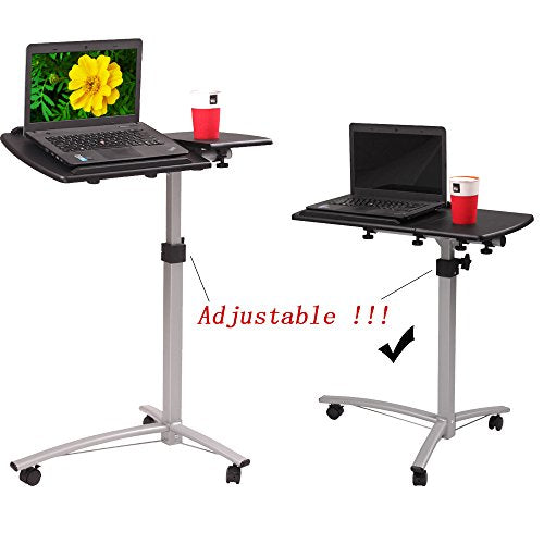 Adjustable Tilt Overbed Table with Wheels for Hospital and Home Use I458