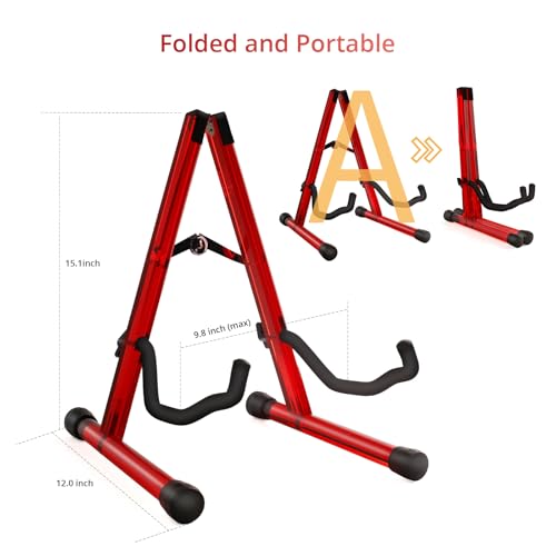 Wood Guitar Stand Foldable for Acoustic Electric Bass V5101