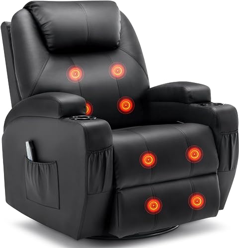 Rocking Recliner Chair with Massage and Heat for Adults H49678