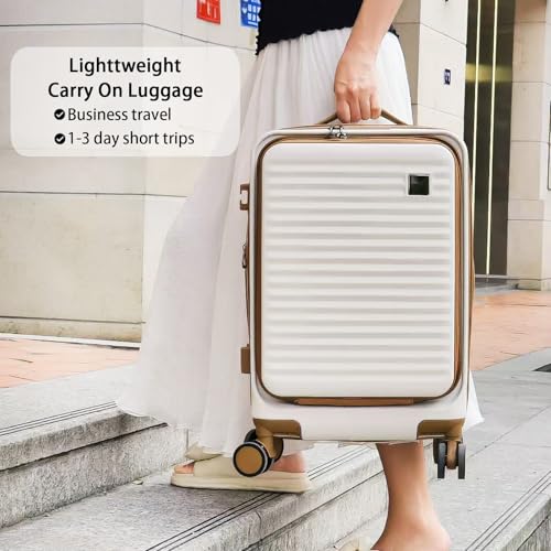 Expandable Hardside Carry-On Luggage with Spinner Wheels and TSA Lock Y87100