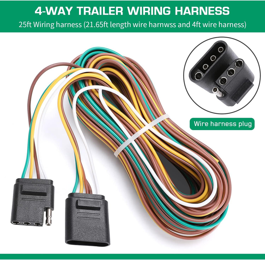Submersible LED Trailer Light Kit, Waterproof Tail Lights with Turn and License Lights Q667