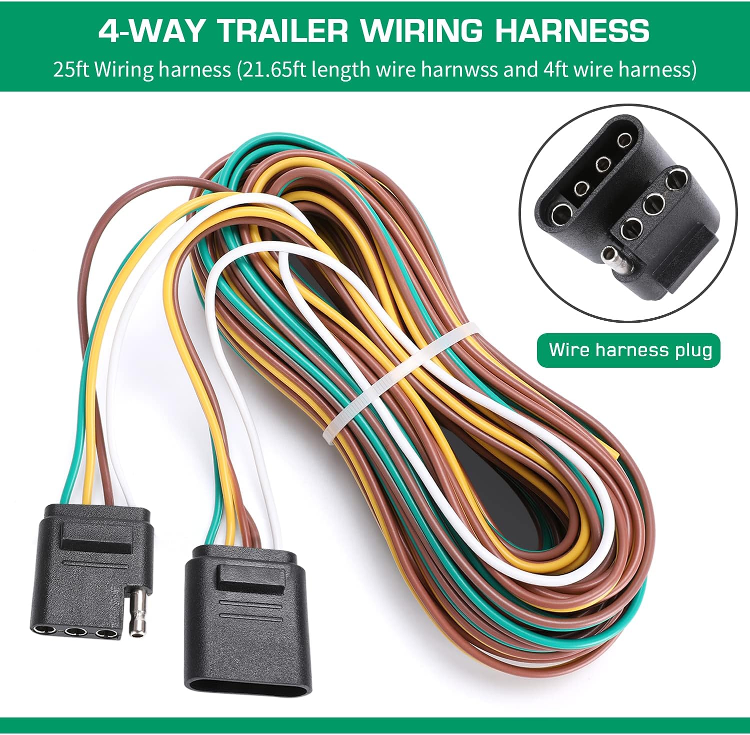 Submersible LED Trailer Light Kit, Waterproof Tail Lights with Turn and License Lights Q667
