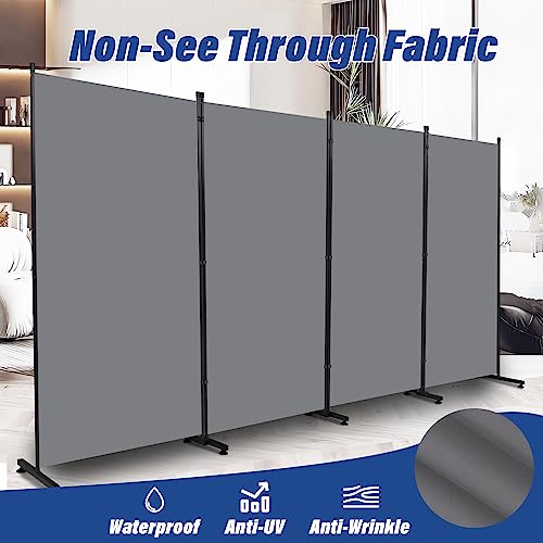 Room Divider 6ft 3 Panel Portable Fabric Partition Screen D7135