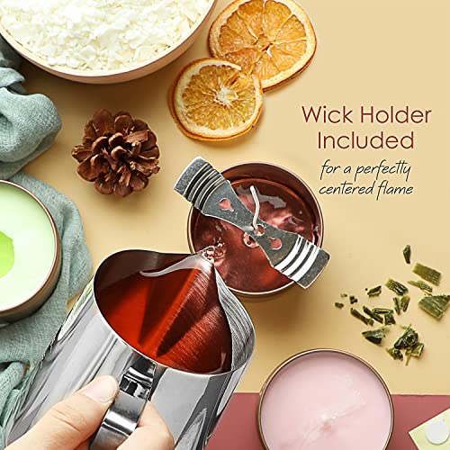 Soy Candle Wax for Candle Making, 30 lb Bag with Cotton Wicks and Wick Stickers M808
