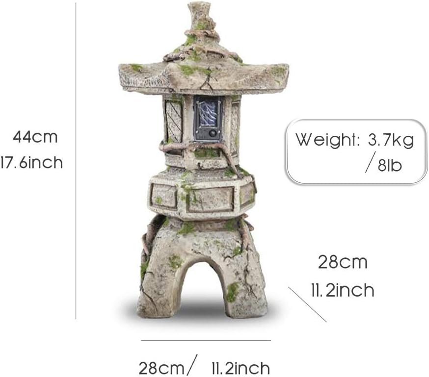 Japanese Pagoda Solar Garden Lantern G217803