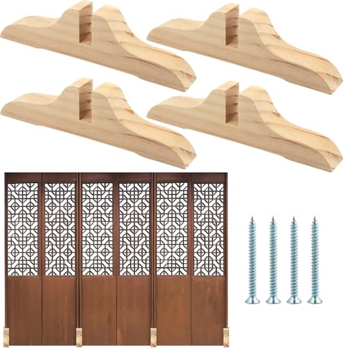 Folding Room Divider Stand with Screws for Home Office O765472