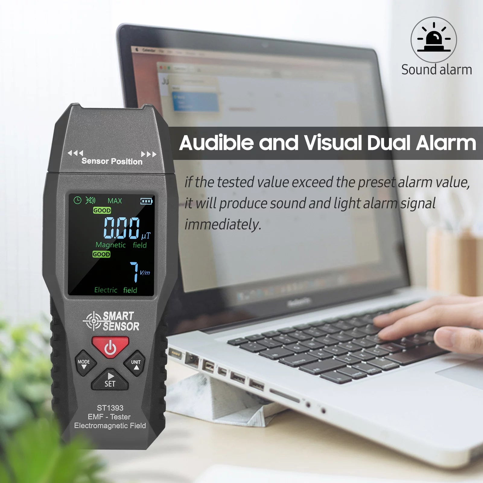 EMF Meter Handheld Digital LCD Radiation Tester X51014