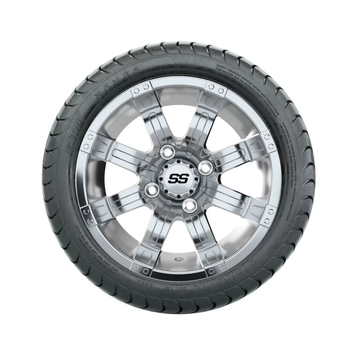 Golf Cart Wheel with 215/35-12 Tire, Set of 4 T92319
