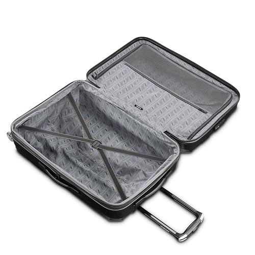 Hardside Expandable Carry-On Luggage with Spinner Wheels, Black, 20-Inch O253