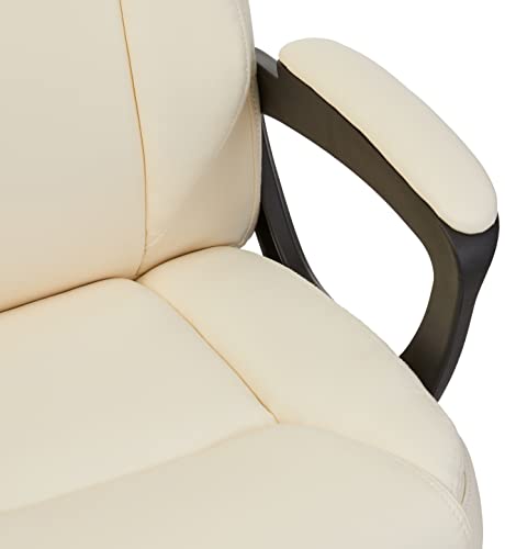 Mid-Back Height Adjustable Office Desk Chair with Armrest, Black R860779
