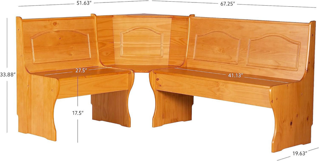 Corner Kitchen Nook Unit, Natural H27892