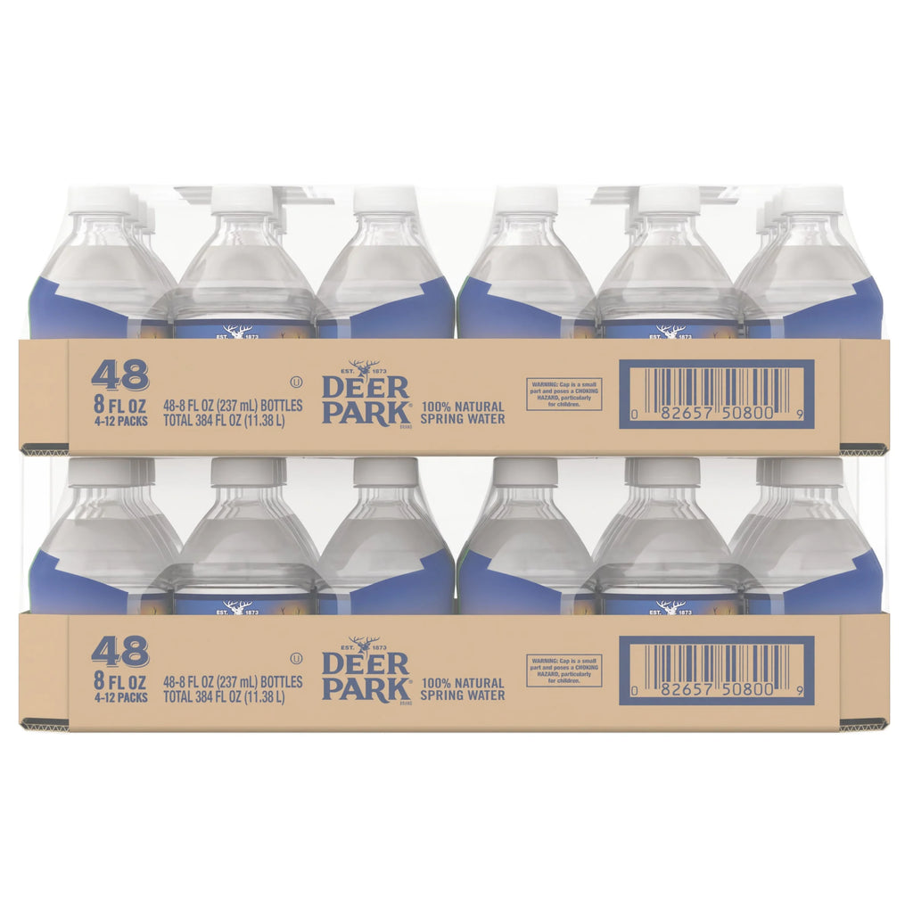 Natural Spring Water 8oz Mini Plastic Bottles 48 Pack Z914