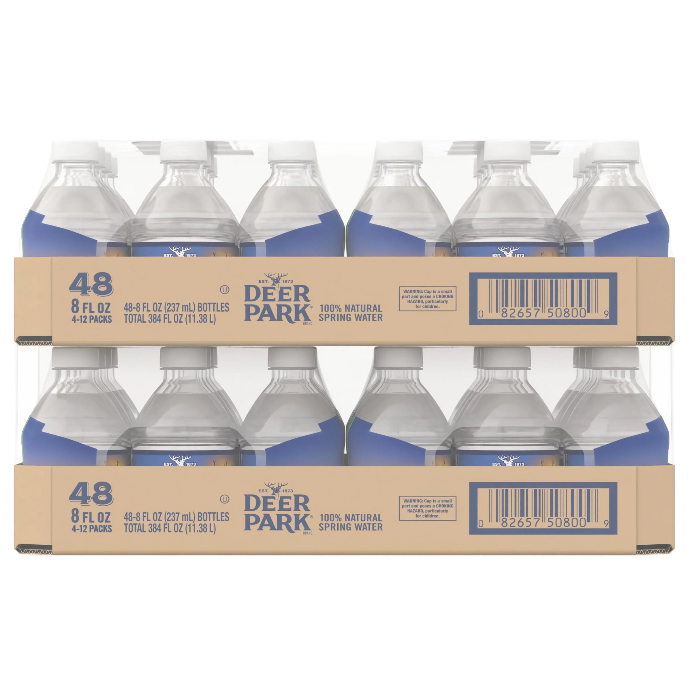 Natural Spring Water 8oz Mini Plastic Bottles 48 Pack Z914